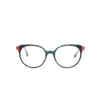 etnia barcelona lunettes de vue à monture ronde - bleu