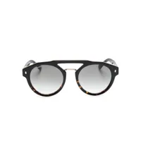 dsquared2 eyewear lunettes de soleil hype à monture à effet écaille de tortue - noir