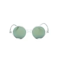 emporio armani lunettes de soleil à monture ronde - vert
