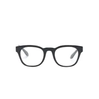 giorgio armani lunettes de vue rondes à logo - noir