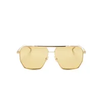 bottega veneta eyewear lunettes de soleil à monture pilote - or