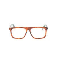 moncler eyewear lunettes de vue ml5206 052 à monture carrée - marron