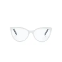 moncler eyewear lunettes de vue ml5208 021 à monture papillon - blanc