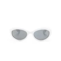 oliver peoples lunettes de soleil à monture ovale - blanc