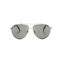 chopard eyewear lunettes de soleil à monture pilote - or