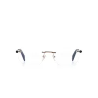 chopard eyewear lunettes de vue à design sans monture - or