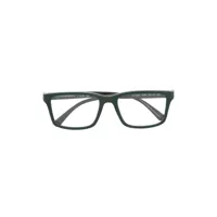emporio armani lunettes de vue à monture rectangulaire - vert
