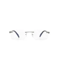 chopard eyewear lunettes de vue à plaque logo - gris