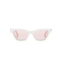 cartier eyewear lunettes de vue à monture papillon - blanc