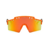 plein sport lunettes de soleil à monture couvrante - orange