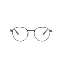 off-white lunettes de vue rondes à motif arrows - noir