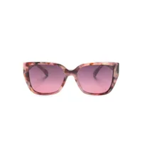 michael kors lunettes de soleil acadia à monture carrée - rose