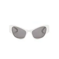 balenciaga eyewear lunettes de soleil à monture papillon - blanc