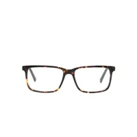 timberland lunettes de vue à monture rectangulaire - marron