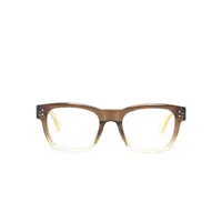 marni eyewear lunettes de vue abiod à monture carrée - jaune