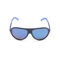 moncler eyewear lunettes de vue roque à monture pilote - bleu