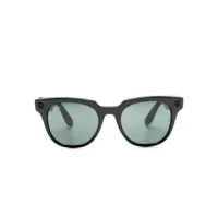 ray-ban x facebook lunettes de soleil à monture double - noir