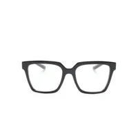 dolce & gabbana eyewear lunettes de vue carrées à logo - noir