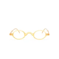 epos lunettes de vue eos à monture ronde - jaune