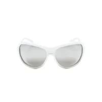 moncler eyewear lunettes de soleil ellesole à monture oversize - blanc