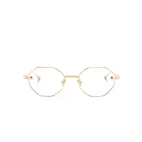 valentino eyewear lunettes de vue vlx122 à monture octogonale - or