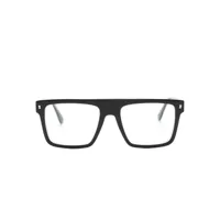 dsquared2 eyewear lunettes de vue icon stripe à monture rectangulaire - noir