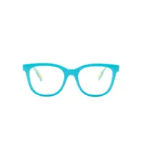 burberry kids lunettes de vue bicolores à monture wayfarer - bleu
