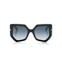 marc jacobs eyewear lunettes de soleil géométriques - noir