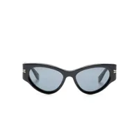 marc jacobs eyewear lunettes de soleil à logo gravé - noir
