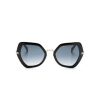 marc jacobs eyewear lunettes de soleil à monture papillon - noir