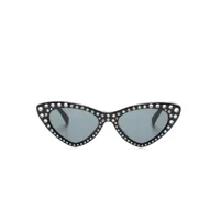 moschino eyewear lunettes de soleil à monture papillon - noir