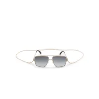 marc jacobs eyewear lunettes de soleil à monture pilote - marron