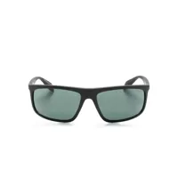 emporio armani lunettes de soleil à monture rectangulaire - noir