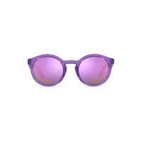dolce & gabbana kids lunettes de soleil new pattern à monture ronde - violet