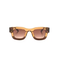 thierry lasry lunettes de soleil insanity à monture carrée - marron