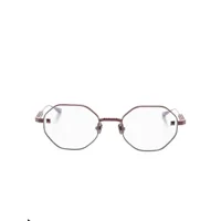 valentino eyewear lunettes de vue à monture géométrique - rouge
