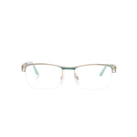 cazal lunettes de vue 4304 à monture rectangulaire - bleu