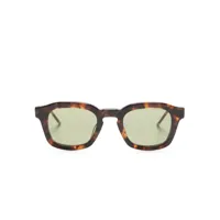 thom browne eyewear lunettes de soleil d'inspiration wayfarer - marron