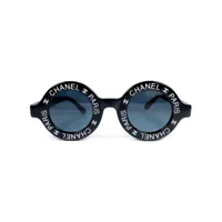 chanel pre-owned lunettes de soleil 1993 à logo imprimé - noir