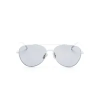 givenchy lunettes de soleil à monture pilote - blanc