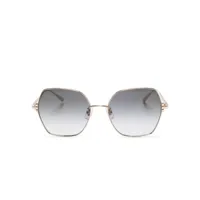 chopard eyewear lunettes de soleil à monture carrée - or