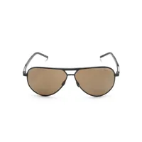 porsche design lunettes de soleil p8942 à monture pilote - noir