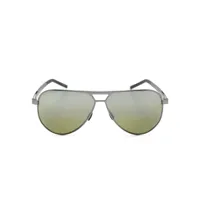 porsche design lunettes de soleil p8942 à monture pilote - gris
