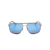 porsche design lunettes de soleil p'8966 à monture géométrique - gris