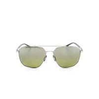 porsche design lunettes de soleil à monture pilote - argent