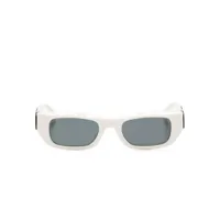 off-white lunettes de soleil à monture rectangulaire - blanc