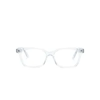 alexander mcqueen eyewear lunettes de vue à monture rectangulaire - blanc