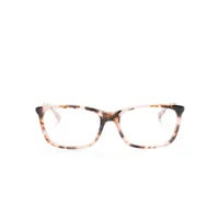michael kors lunettes de vue à monture rectangulaire - marron