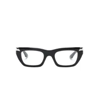 alexander mcqueen eyewear lunettes de vue à monture rectangulaire - noir