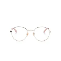 chloé eyewear lunettes de vue à monture ronde - argent